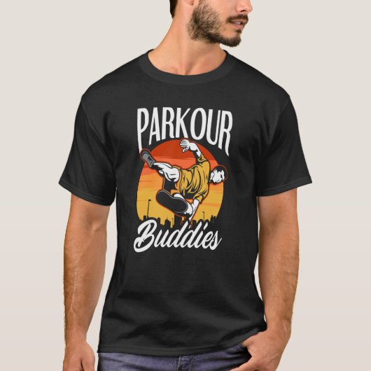 T-shirt Parkour Buddies Parkour Friends Parkour (Devant)