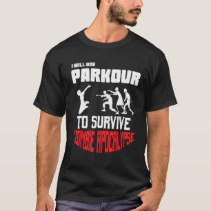 T-shirt Parkour City Jumper Sport Parkour Free Running Nou
