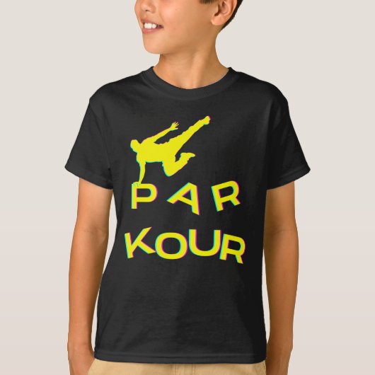 T-shirt Parkour Distortion (Devant)