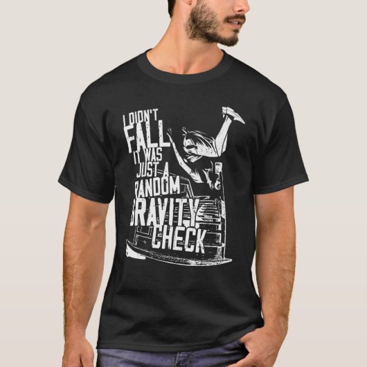 T-shirt Parkour Free Running Traceur I Didn't Fall It Was (Devant)