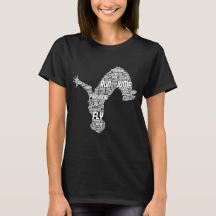 T-shirt Parkour Freerunner Freerunner Traceur Hommes Enfan