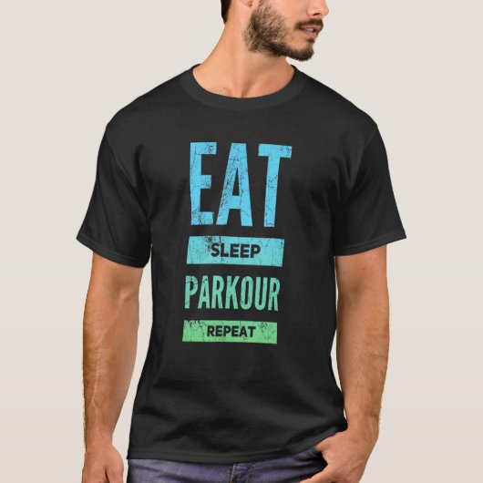 T-shirt Parkour Freerunning Free Runner City Runner Freer (Devant)