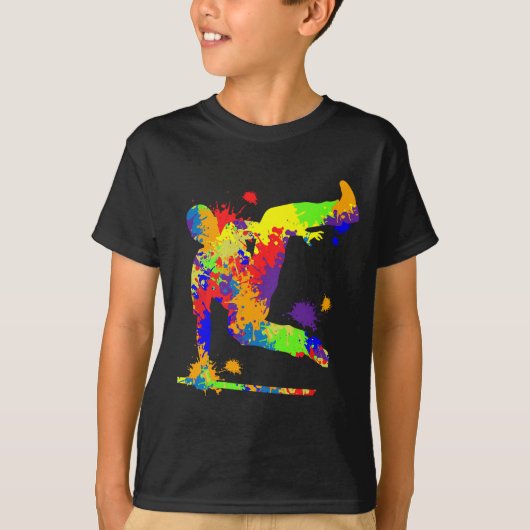 T-shirt Parkour Freerunning Freerunner Traceur Boys (Devant)