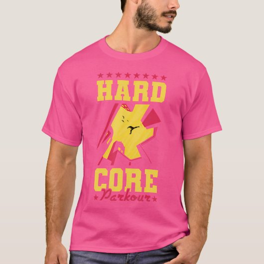 T-shirt Parkour Hard Core (Devant)