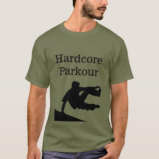 T-shirt Parkour hardcore (Devant)