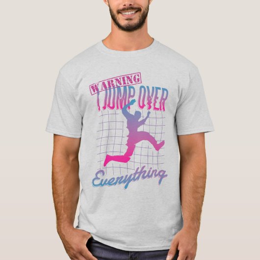 T-shirt Parkour Jump Man Design (Devant)