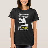 T-shirt Parkour Parkour Est Important Libre Running (Devant)