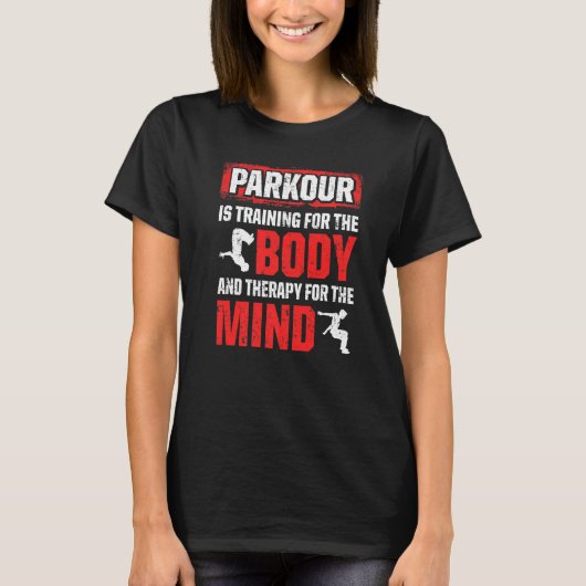 T-shirt Parkour Pour Parkour Runner Traceur Freestyle Runn (Devant)
