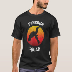 T-shirt Parkour Squad Vintage Urbain Sauter Sans Course