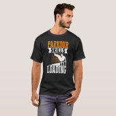 T-shirt Parkour Traceur Freeruneur Athlète Parkour Compéte (Devant entier)