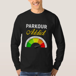 T-shirt Parkour Traceur Libre Course Extreme Sport