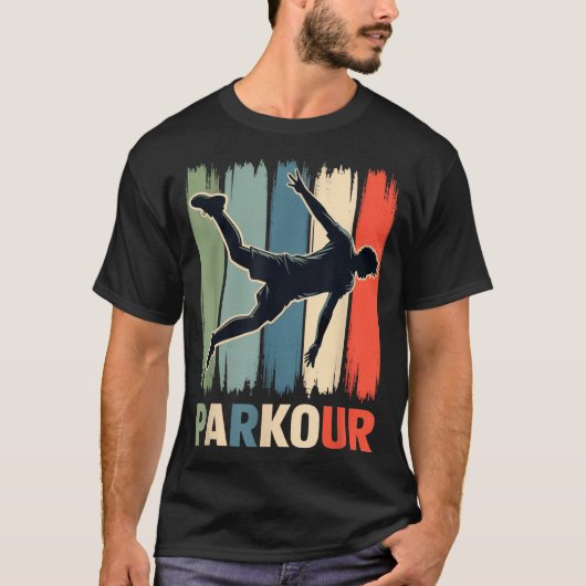 T-shirt Parkour, Urban Gymnast, Traceur, Runner (Devant)