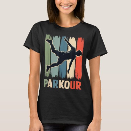 T-shirt Parkour, Urban Gymnast, Traceur, Runner (Devant)