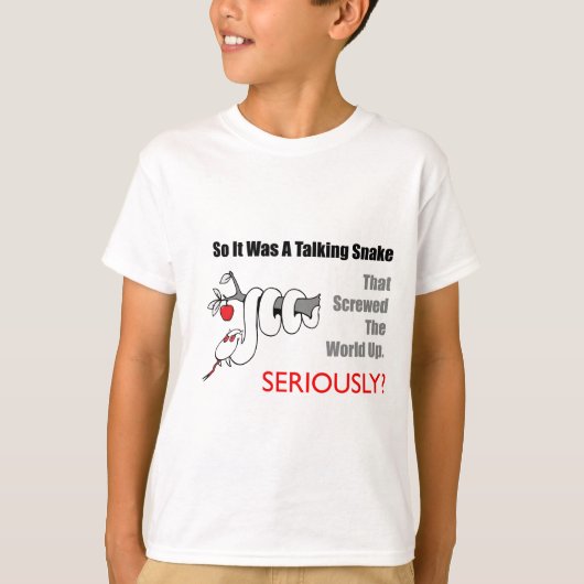 T-shirt parlant de serpent (Devant)