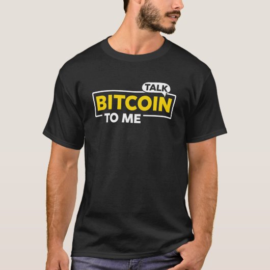 T-shirt Parle Bitcoin à moi Crypto (Devant)
