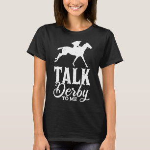 T-shirt Parle Derby à Moi Course Hippique Galop Pour Homme