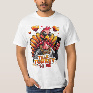 T-shirt Parle dinde avec moi – Drôle de dinde de Thanksgiv
