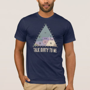T-shirt Parle-moi salement - Diagramme de texture du sol