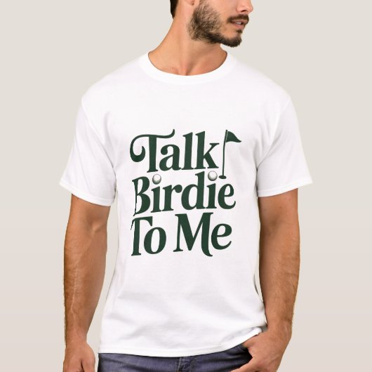T-shirt Parle Oiseau À Moi Golf Drôle Golfeuse Amoureuse (Devant)