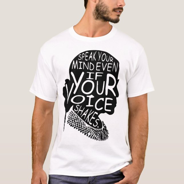 T-shirt Parle Ton Esprit Même Si Ta Voix Tire (Devant)