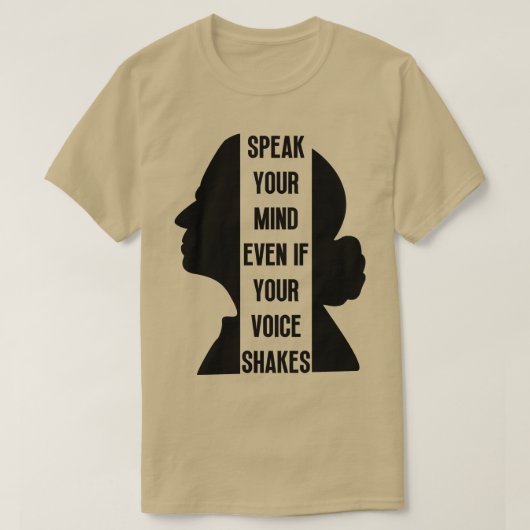 T-shirt Parle Ton Esprit Même Si Ta Voix Tire 1 (Design devant)