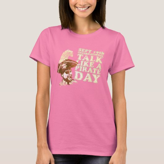 T-shirt Parler Comme Un Jour De Pirate (Devant)