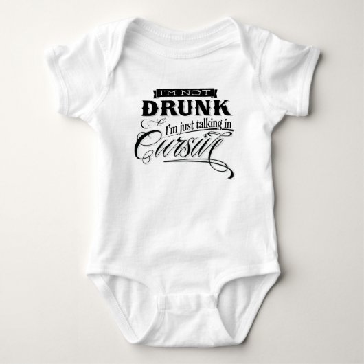 T-shirt Parler dans le Cursive (Devant)