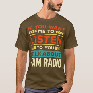 T-shirt Parler de Ham Radio