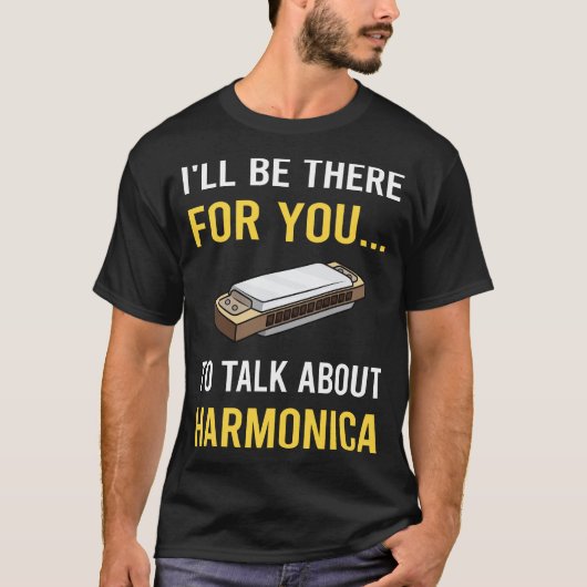 T-shirt Parler de l'harmonica à bouche (Devant)