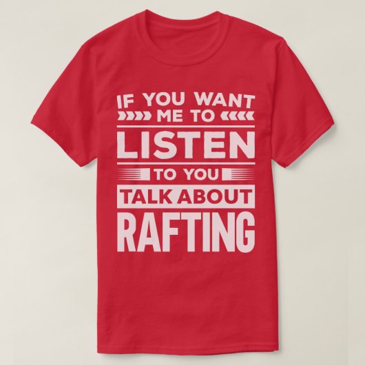 T-shirt Parler de Rafting (Design devant)