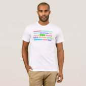 T-shirt Parler de voyage (Devant entier)