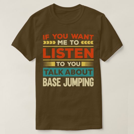 T-shirt Parler du saut de base1 (Design devant)