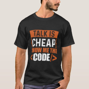 T-shirt Parler est pas cher Montrer moi le code