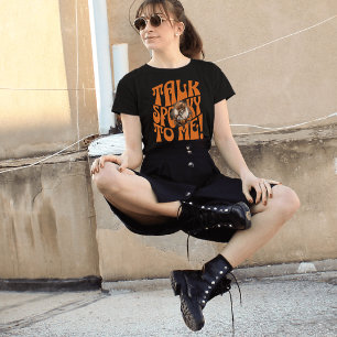 T-shirt Parler Gothique Éffrayant À Moi Sorcière Citrouill