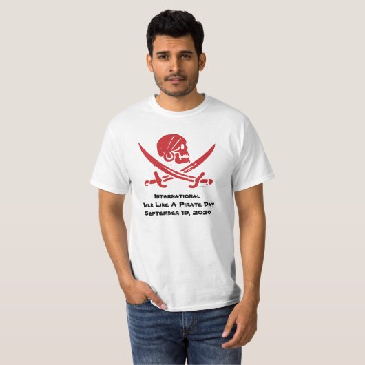 T-shirt Parler International Comme Un Pirate Day 2020 T-Sh (Devant entier)