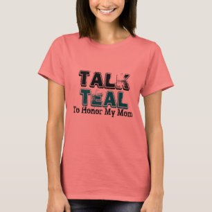 T-shirt Parler Turquoise Cancer De L'Oaire Pour Maman Tshi