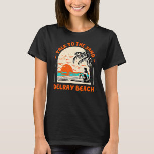 T-shirt Parlez À Sand Delray Beach Ocean Florida Beach