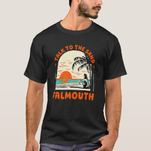T-shirt Parlez À Sand Falmouth Beach Massachusetts Ocea