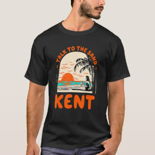 T-shirt Parlez À Sand Kent Beach Washington Ocean Summe
