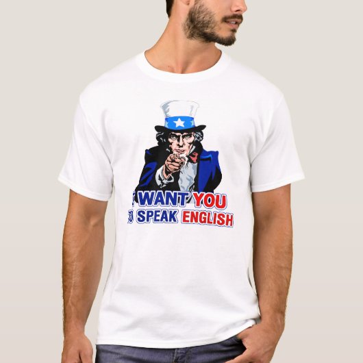 T-shirt Parlez anglais (Devant)