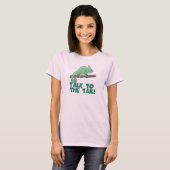 T-shirt Parlez au lézard à queue Iguane (Devant entier)