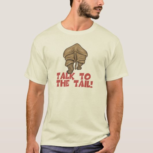 T-shirt Parlez au rhinocéros de la queue (Devant)