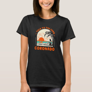 T-shirt Parlez Au Sand Coronado Beach California Ocean S