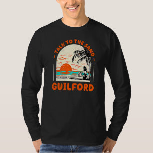 T-shirt Parlez Au Sand Guilford Beach Océan Connecticut