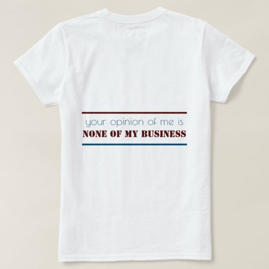 T-shirt Parlez de moi (Design dos)