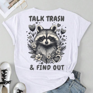 T-shirt Parlez De Trash Et Découvrez Le Raccoon Drôle