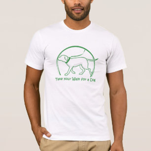 T-shirt Parlez de votre promenade pour un chien