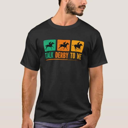 T-shirt Parlez Derby À Moi Course À Cheval (Devant)