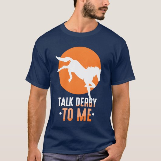 T-shirt Parlez Derbyo Me Rider Cheval équitation équitatio (Devant)