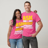 T-shirt Parlez-moi de l'étirement dynamique drôle d'haltér (Unisexe)